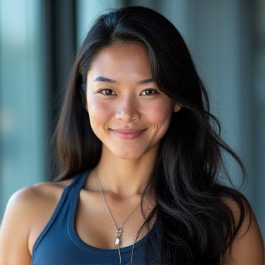Professional headshot of Aria Chen, Lead Trainer.